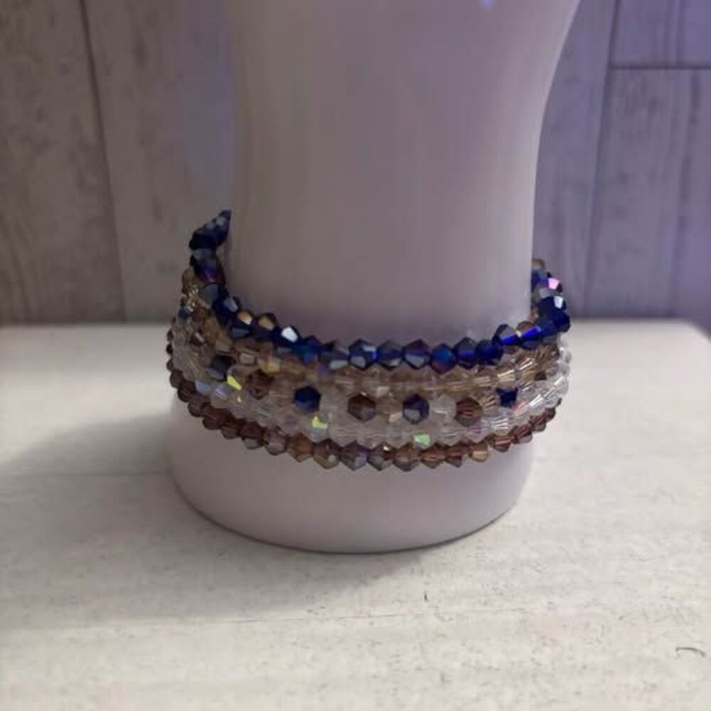 Handmade Beaded Bracelet Stack 0277